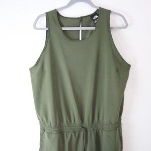 The North Face (TNF) Never Stop Wearing Sleeveless Jumpsuit, Olive Green, S